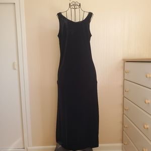 SYB & ALI | Black Velour Long Formal Dress